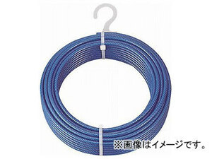 トラスコ中山/TRUSCO メッキ付ワイヤーロープ PVC被覆タイプ φ4(6)mm×20m CWP4S20(2134942) JAN：4989999179460