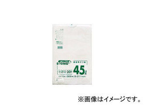 日本サニパック/SANIPAK エコノプラス薄手タイプ半透明45L20枚 E40(3827551) JAN：4902393504409