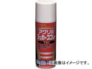 ニッペホームプロダクツ アクリルラッカースプレーTRY 300ml つやなしブラック 222T004300(4196678) JAN：4976124253638