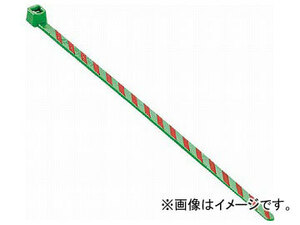 パンドウイット ストライプナイロン結束バンド 緑/赤 PLT1M-L5-2(4962443) 入数：1袋(50本)