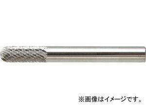 トラスコ中山/TRUSCO 超硬バー 先丸円筒型 φ5X刃長16X軸6 シングルカット TB2C050S(4363965) JAN：4989999236408