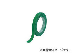 トラスコ中山 マジックバンド結束テープ 両面 幅20mm×長さ10m 緑 MKT-20100-GN(7542178)