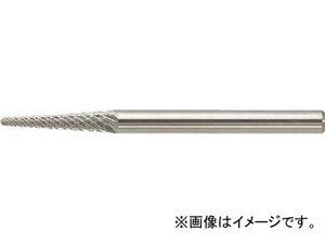 トラスコ中山/TRUSCO 超硬バー テーパー先丸 φ3X刃長9.5X軸3 シングルカット TB7A031S(4365186) JAN：4989999237764