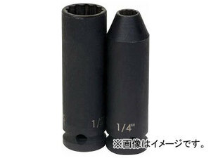 WILLIAMS 3/8ドライブ ディープソケット 12角 19mm インパクト JHW35419(7576234)