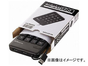 エレコム USBハブ付テンキーボード ブラック TK-TCM012BK/RS(4950399)
