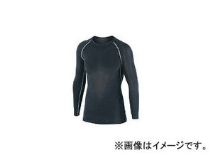 おたふく手袋/OTAFUKU-GLOVE 冷感 消臭 パワーストレッチ長袖クルーネックシャツ ブラック LL JW623BKLL(4448243) JAN：4970687604012