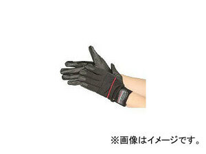 おたふく手袋/OTAFUKU-GLOVE ピーユー・キングプラス ブラック×レッド L K37BKREL(4386256) JAN：4970687004454