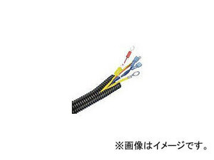 パンドウイット コルゲートチューブ 耐熱性ナイロン6 スリット付き 黒 CLT38N-C630(4401522)