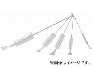 トラスコ中山 理化学ブラシ 注射器用 ナイロン毛 ステンレス柄2cc用 TBS-S2N-10P(7656475) 入数：1袋(10本)