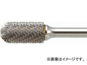 トラスコ中山/TRUSCO 超硬バー 先丸円筒型 φ6X刃長12.7X軸6 ロング シングル TB2C060SL150(4363981) JAN：4989999236422