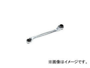 前田金属工業/TONE 両頭ラチェットめがねレンチ 75度 対辺寸法 17x19 全長290m RM75A1719(4472691) JAN：4953488300925