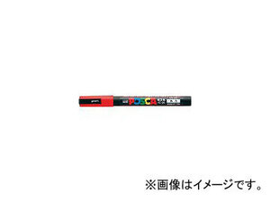 三菱鉛筆/UNI 水性顔料マーカー ユニポスカ細字 赤 PC3M.15(4418743) JAN：4902778975411