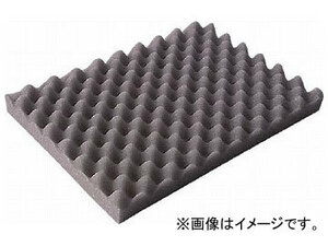 トラスコ中山 波状加工ウレタンスポンジシート ハード 30mm 1m×1m 黒 TKWH-3010BK(7643080)