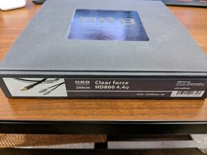ORB Clear force HD800 2.5m 4.4mm リケーブル