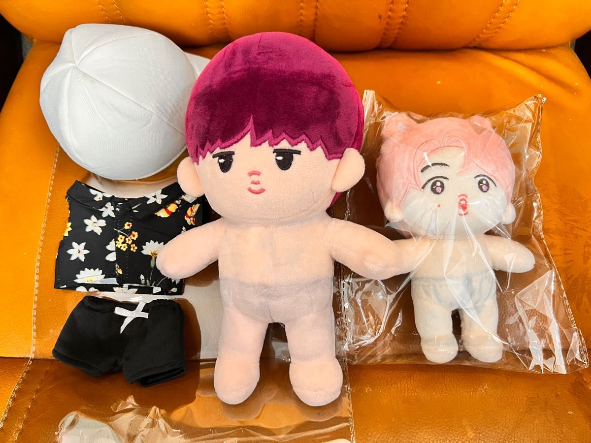 訳あり bts SUGA ユンギ ぬいぐるみ ミントモリ 服 衣装 セット 本体