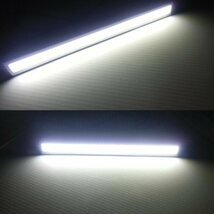 LED デイライト 17cm 銀枠 2個 COB 12v24v 兼用 白色 ホワイト メール便送料無料/1_画像2