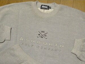 M(US)XXL(JP rank )* cheap prompt decision + free shipping * Ashworth USA limitation 1 point thing beautiful goods gorgeous special order embroidery sweatshirt American made not yet sale in Japan 3L 2XL XO rank 