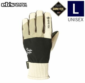 ○22-23 ebs GORE-TEX TECH 5 GLOVE カラー:BEIGE Lサイズ エビス スキー スノーボード