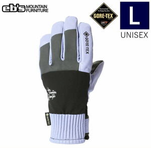 ○22-23 ebs GORE-TEX TECH 5 GLOVE カラー:LILAC Lサイズ エビス スキー スノーボード