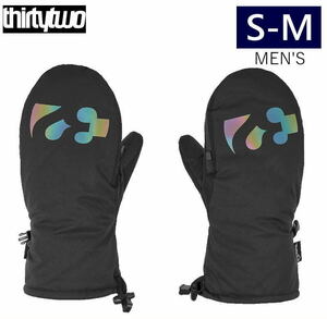 ○22-23 THIRTYTWO 32 SIGNATURE CORP MITTENE カラー:BLACK S-Mサイズ サーティーツー スキー スノーボード