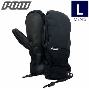 ○22-23 POW ZERO MITTEN 2.0 カラー:BLACK Lサイズ パウ グローブ スキー スノーボード