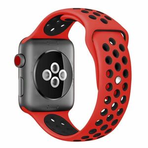  красный / чёрный 42/44/45mm Apple часы частота iwatch спорт частота замена ремень бесплатная доставка 
