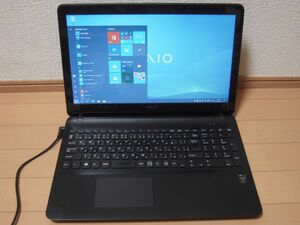 【動作確認】VAIO Fit15E VJF151 Core i5 4GB 320GB Windows10 Pro バッテリ無