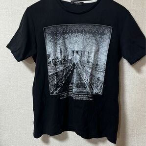 MEN'S PLUS ONE メンズ柄入りTシャツ