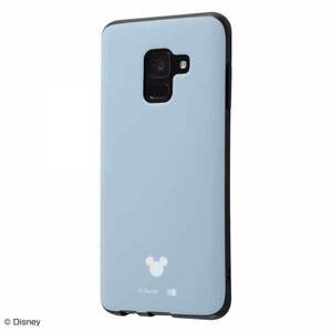 Galaxy Feel 2 耐衝撃ケース ディズニー ペールブルー ソフトカバー 保護 マット シンプル 可愛い おしゃれ イングレム RT-DGAL2CP4-PA