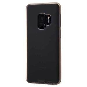 Galaxy S9 ソフトケース ブラック TPUカバー コネクタキャップ 端子 保護 ストラップホール シンプル イングレム RT-GS9TC10-BM