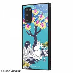 Galaxy S20 5G 耐衝撃ケース ムーミン コミック カバー 四角 スクエア 保護 可愛い おしゃれ かわいい イングレム IQ-AGS205K3TB-MT010