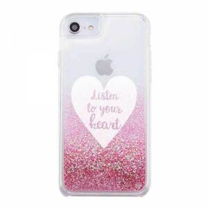 iPhone SE(第2世代) 8 7 グリッターケース ロゴ ピンク ラメ カバー キラキラ 保護 かわいい おしゃれ 可愛い イングレム IJ-P76LG1P-BV044