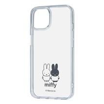 iPhone 14 13 クリア スマホ ケース カバー ミッフィー Miffy キャラクター グッズ 透明 耐衝撃 ストラップホール_画像1