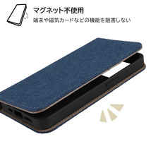 iPhone 14Pro 手帳型 スマホ ケース カバー Denim デニム ライト ブルー 耐衝撃 カード ポケット スタンド_画像4