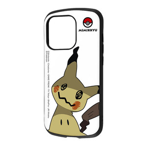 iPhone 14Pro スマホ ケース カバー ポケモン ミミッキュ ポケットモンスター キャラクター 耐衝撃 ストラップホール