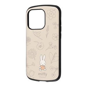 iPhone 14Pro スマホ ケース カバー ミッフィー Miffy フラワー キャラクター グッズ 耐衝撃 ストラップホール