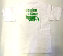 BH23)PRO TEAM GOLDEN STATE MIND CAプリント Tシャツ半袖/WHITE/LA/HIPHOP/XL/B系_画像3