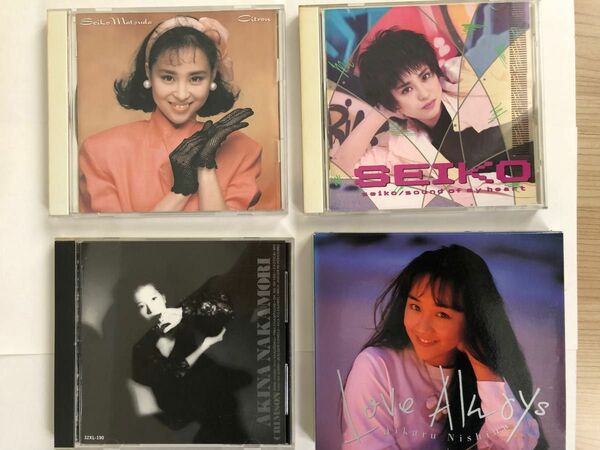 【中古ＣＤ】 松田聖子２枚・中森明菜・西田ひかる　４枚セット