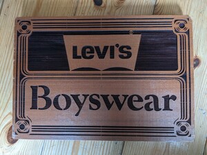 levis BIGE 赤タブ　デッドストック　アドバタイジング　ヴィンテージ　非売品　リーバイス　看板　サイン　ノベルティー　販売品　70年代