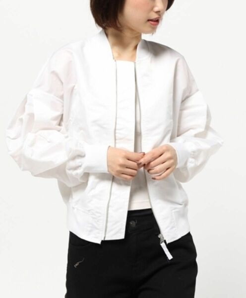 【SLY】【新品】MA-1 変形スリーブNYLON ブルゾン 春服 アウター