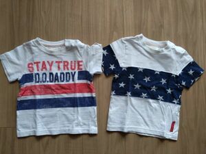 Папа, папа ☆ t -Fish 2 Sets 90 размер Dadio Daddy Star Pattern Logo