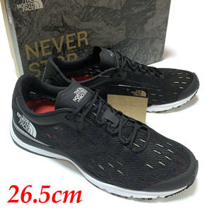  new goods box equipped 26.5cm North Face pinakru Racer running shoes NF51903 black Trail Ran land marathon Pinnacle Racer