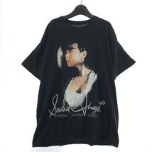 【中古】Rie Sato × Sachie Hiraga 21SS シルクスクリーンプリントTシャツ サイズXL ブラック 平賀さち枝[240017554915]_画像1