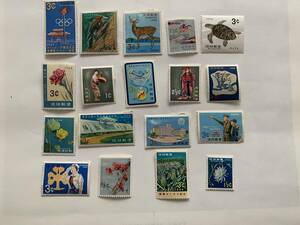 琉球切手　未使用品　1964-1966界隈　18枚まとめて