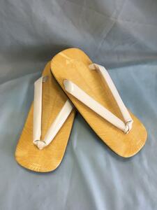  gentleman zori sandals setta white . urethane bottom LL new goods unused made in Japan maru 