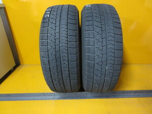 ☆スピスタ☆スタッドレスタイヤ　ブリヂストン　BLIZZAK VRX　215/60R16　2本　中古　16ST926　15