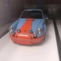 限定品 1/43 メイクアップ ヴィジョン makeup VISION Porsche 911 Carrera RSR 2.8 1973 Gulf Blue /Orange VM024L ガルフ ポルシェ カレラ_画像4