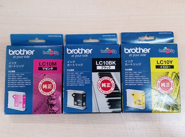 brother 純正 LC10BK LC10M LC10Y インクカートリッジ 3色セット 