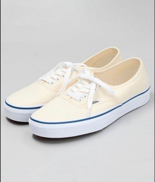 【新品】VANS/ヴァンズ　AUTHENTIC オーセンティック　ホワイト×ブルー　26cm