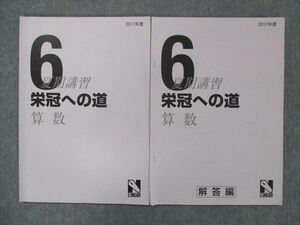 UG13-226 日能研 小6 算数 栄冠への道 問題集 2017 夏期講習 問題/解答付計2冊 10m2B